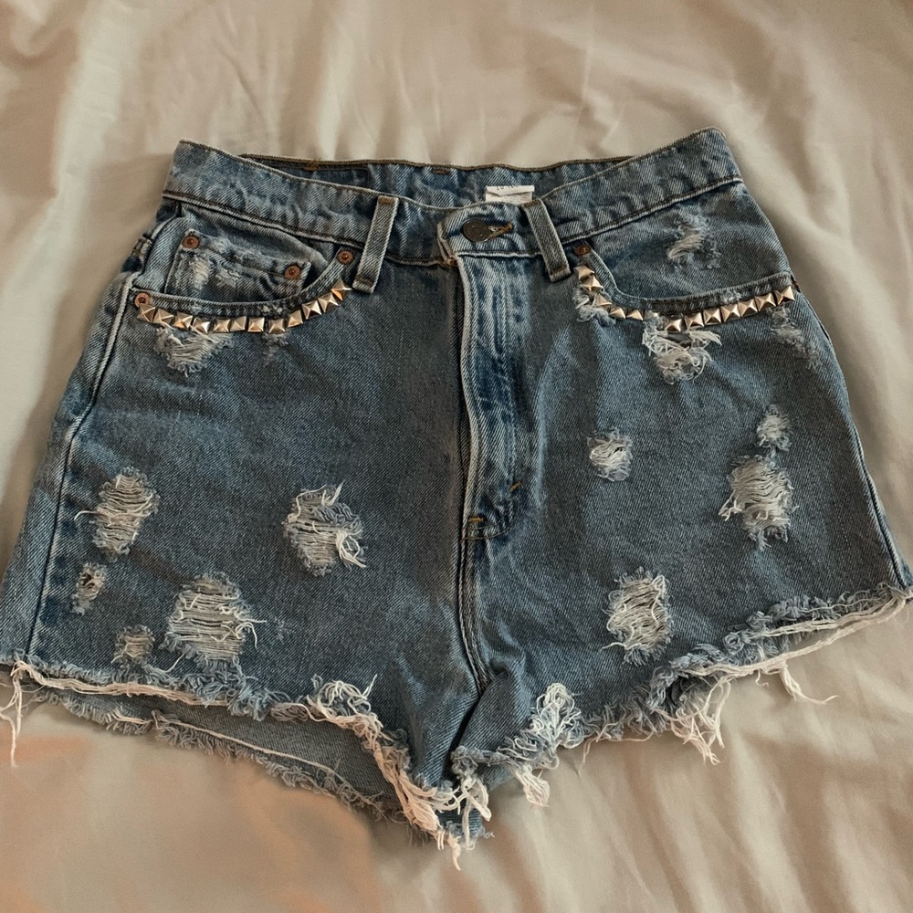 Distressed Levi Shorts